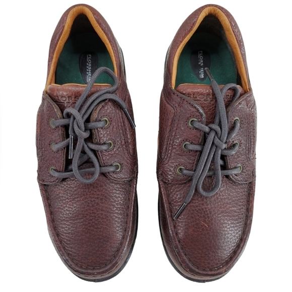 Florsheim Steel Toe Shoes Mens 7 D Womens 9 M Brown Leather Work Safety Oxford - Picture 3 of 16